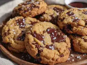crispy brown butter chocolate chip cookies - featured image