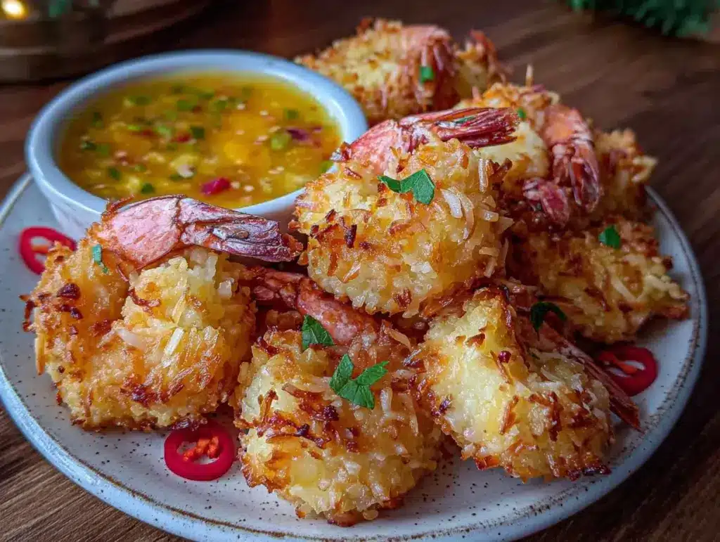crispy coconut shrimp - featured image