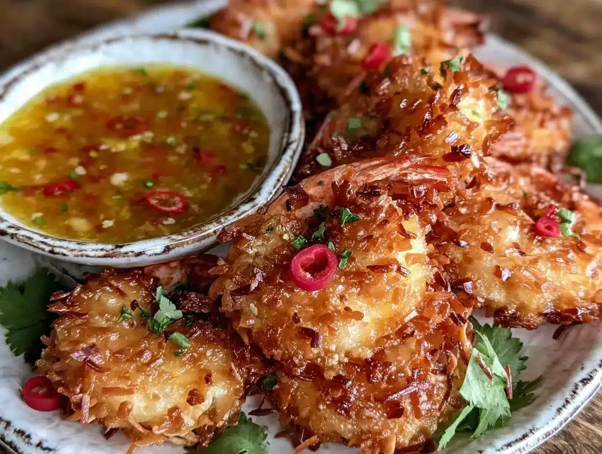 crispy coconut shrimp preparation steps