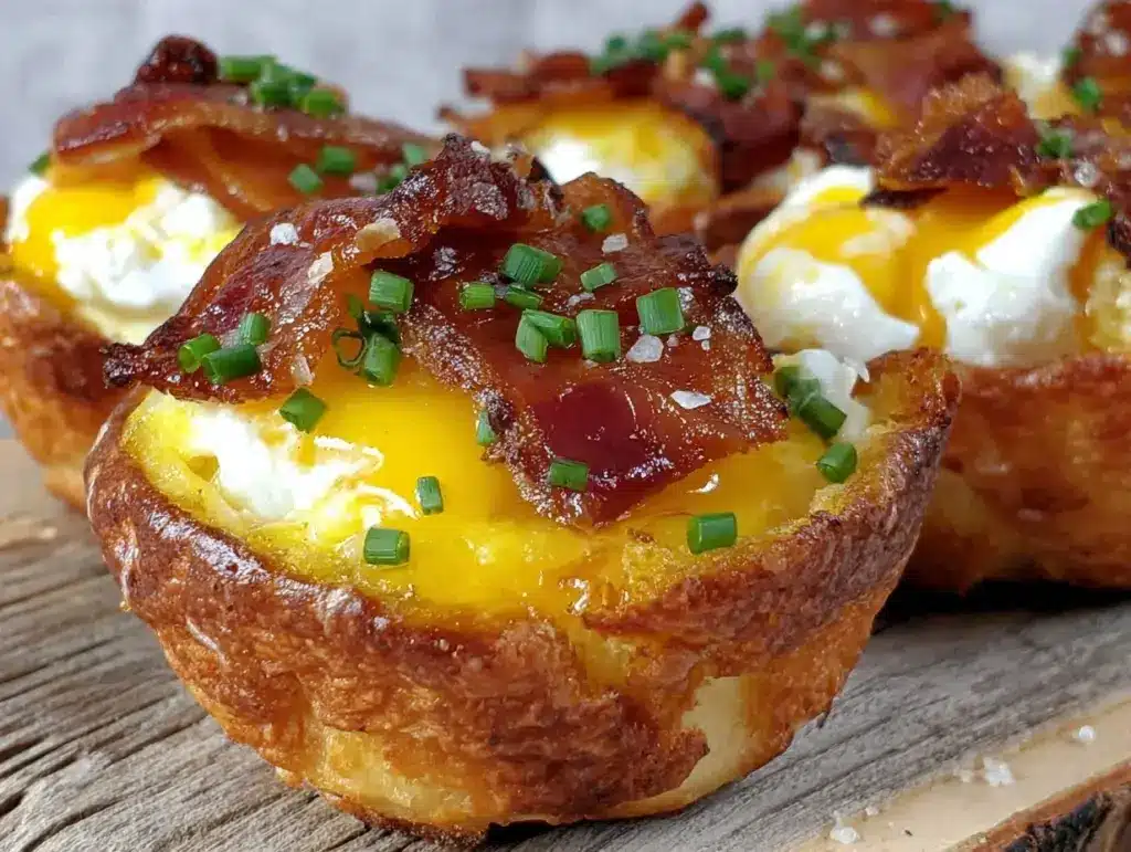 crispy mini eggs Benedict cups - featured image