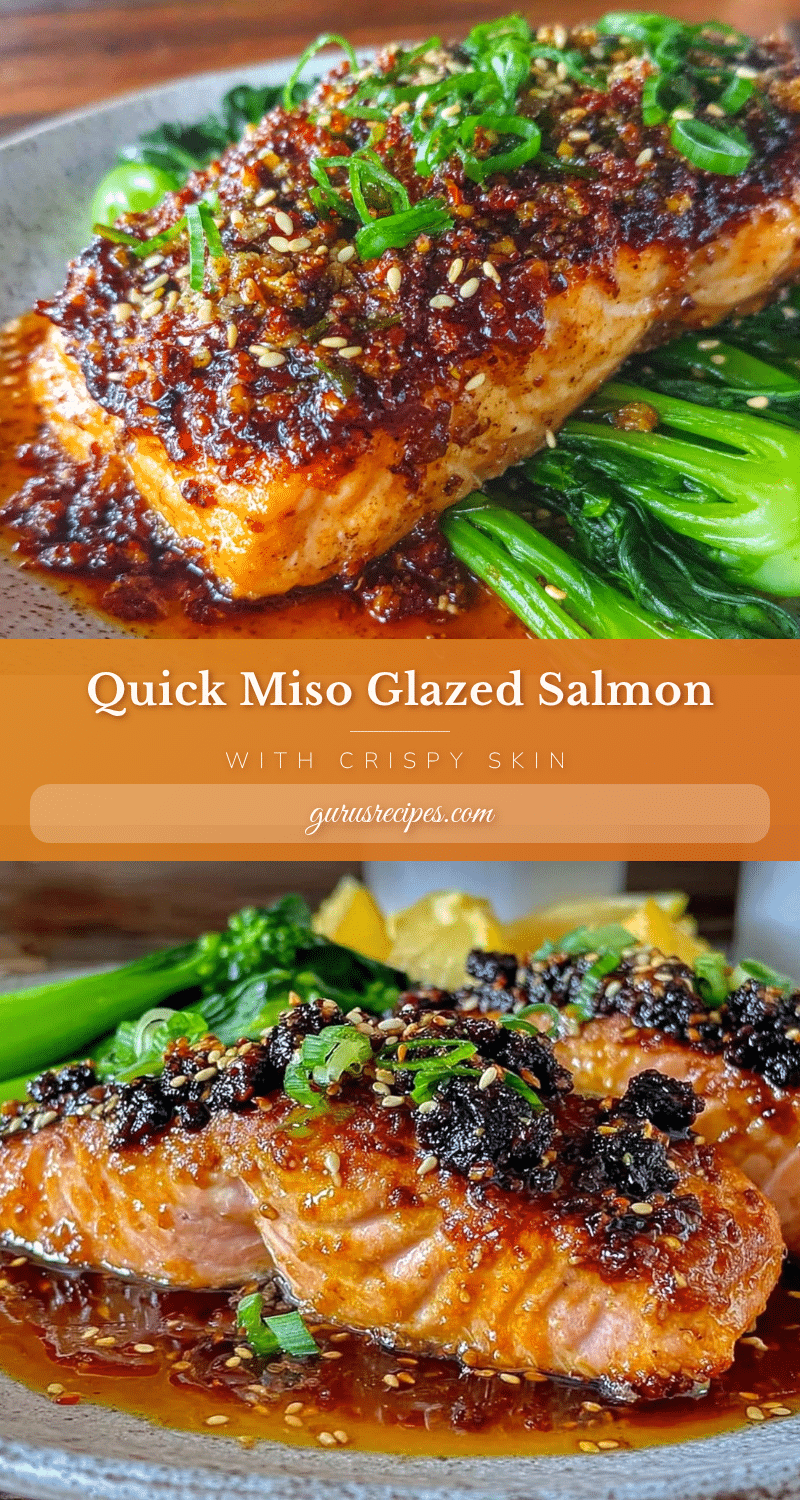 crispy miso glazed salmon recipe