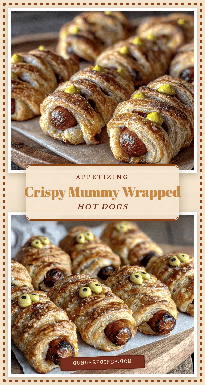 crispy mummy wrapped hot dogs recipe