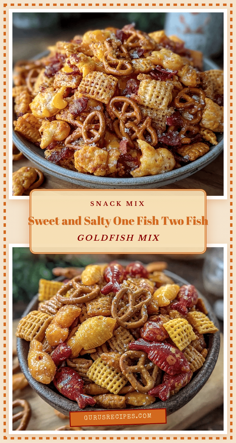 Crispy One Fish Two Fish Goldfish Snack Mix recipe