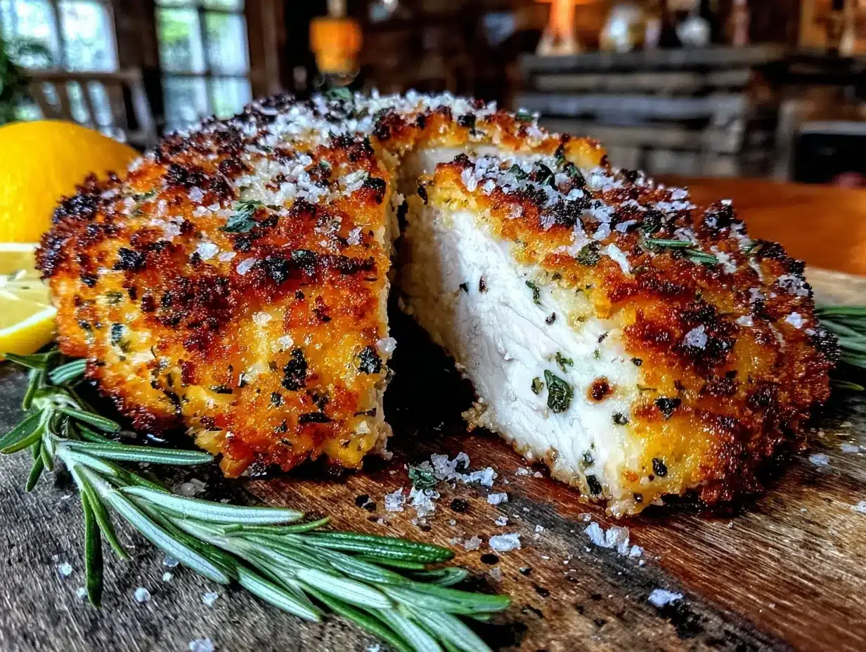 crispy parmesan crusted chicken breast preparation steps