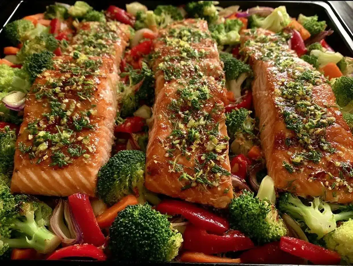 crispy sheet pan salmon preparation steps
