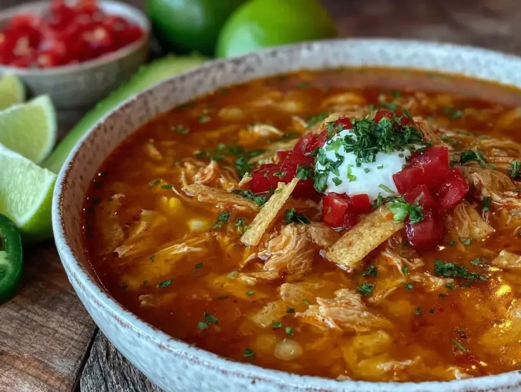 crockpot chicken tortilla soup - featured image