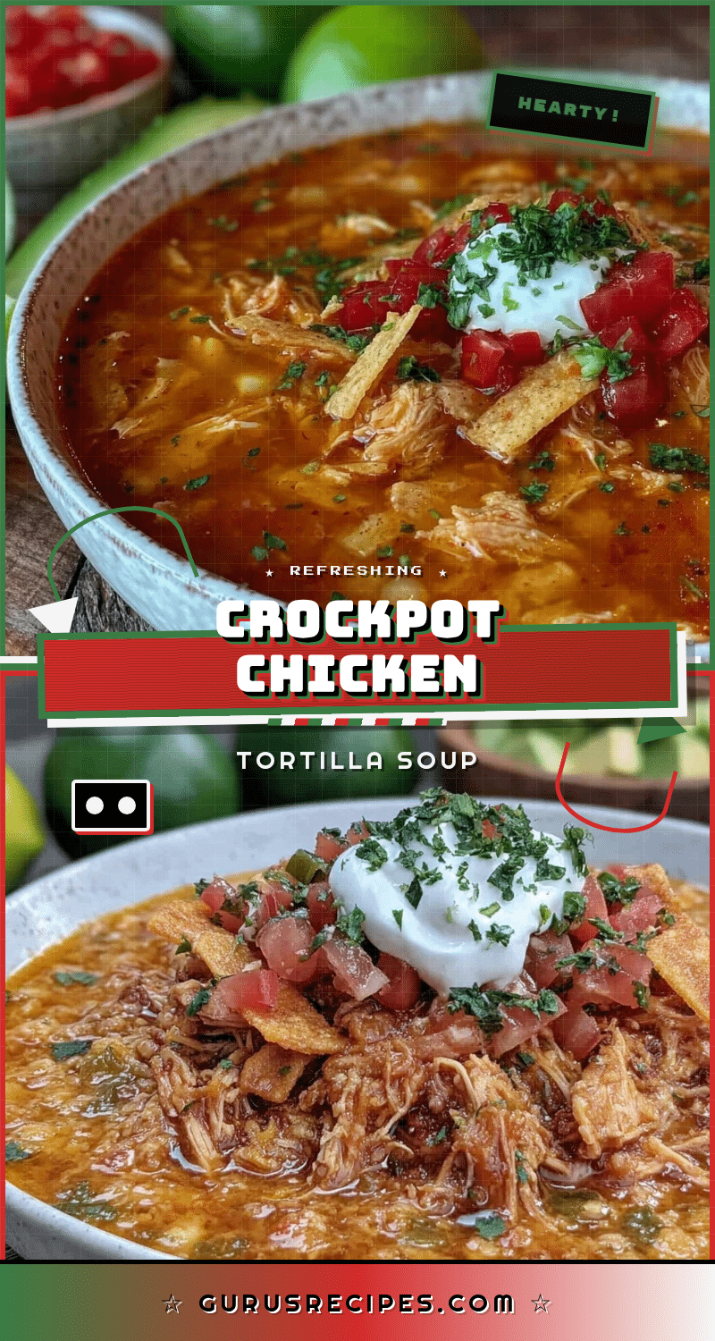 crockpot chicken tortilla soup recipe