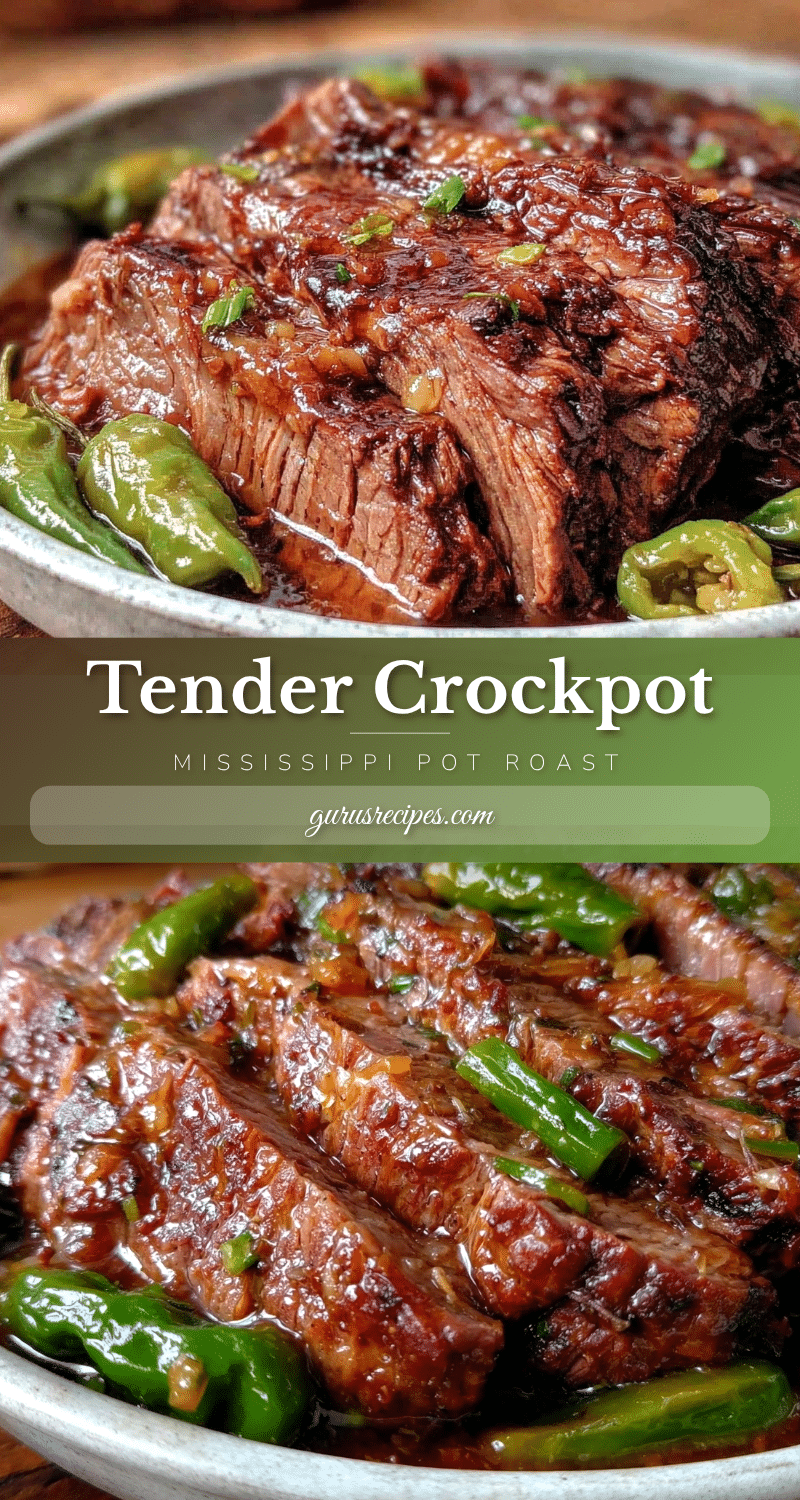 Crockpot Mississippi Pot Roast recipe