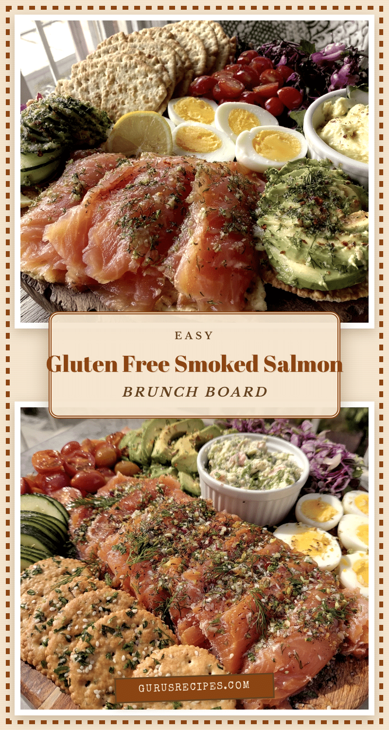Easy Gluten Free Brunch Board with Smoked Salmon recipe