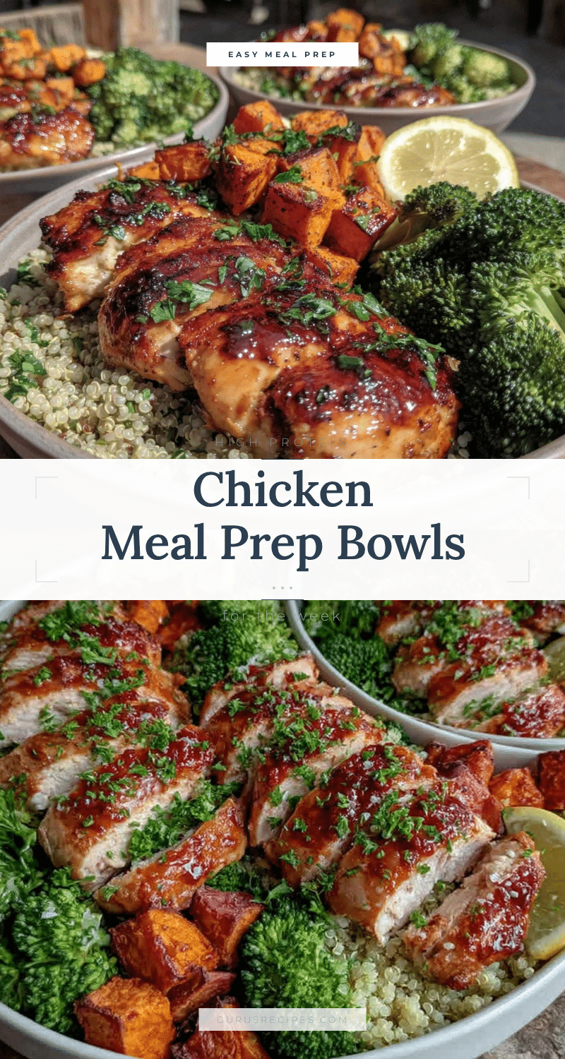easy high protein chicken meal prep bowls recipe