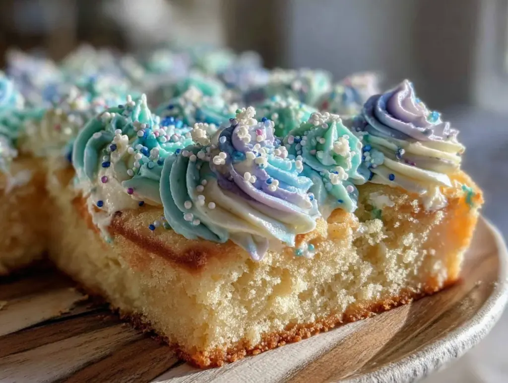 easy moist sheet cake - featured image