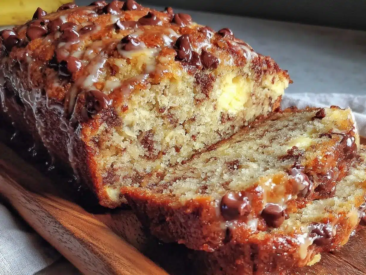 easy one bowl chocolate chip banana bread preparation steps