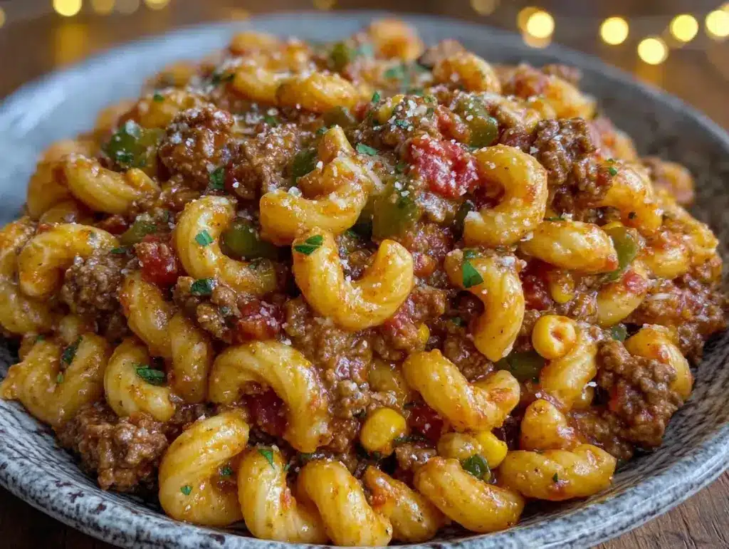 easy one-pot taco pasta - featured image