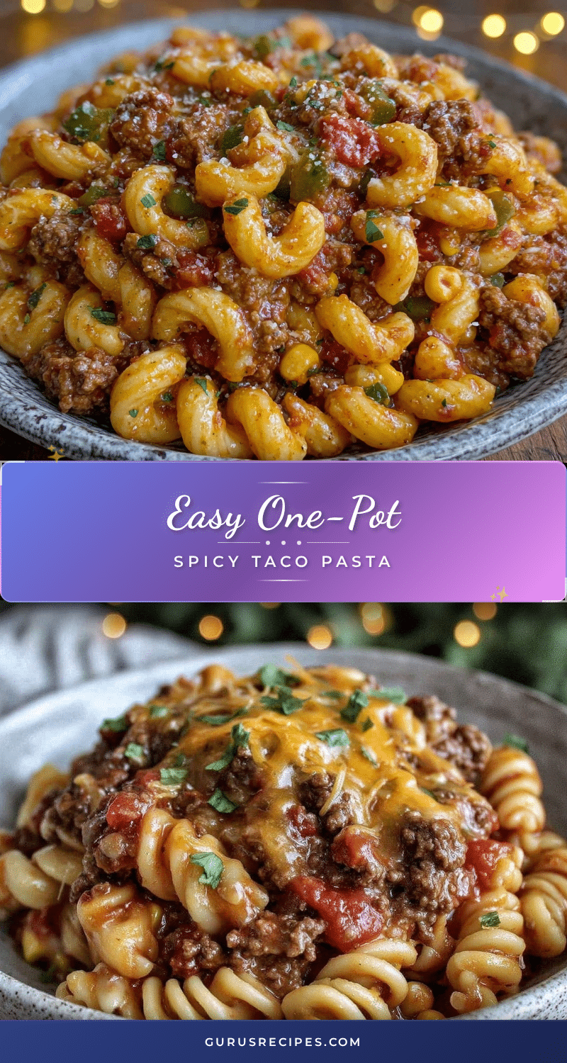 easy one-pot taco pasta recipe