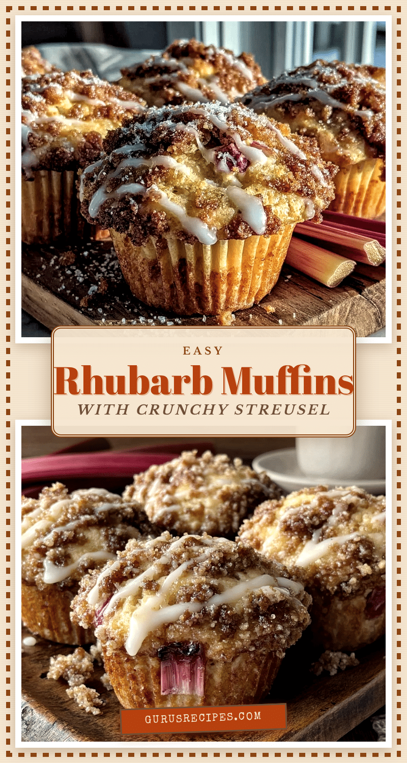 easy rhubarb muffins recipe