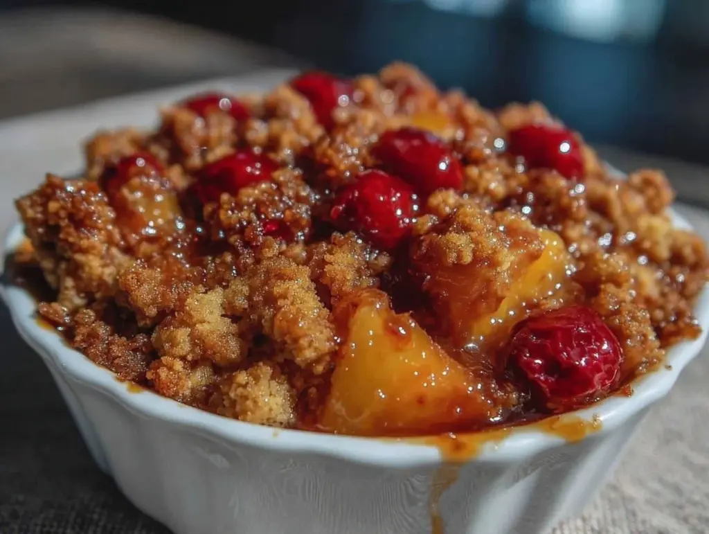 easy tangy rhubarb dump cake - featured image