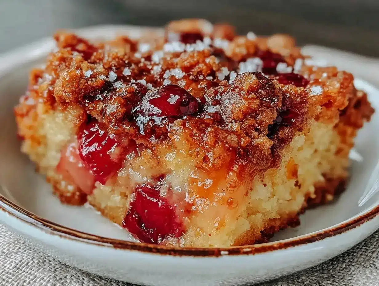 easy tangy rhubarb dump cake preparation steps