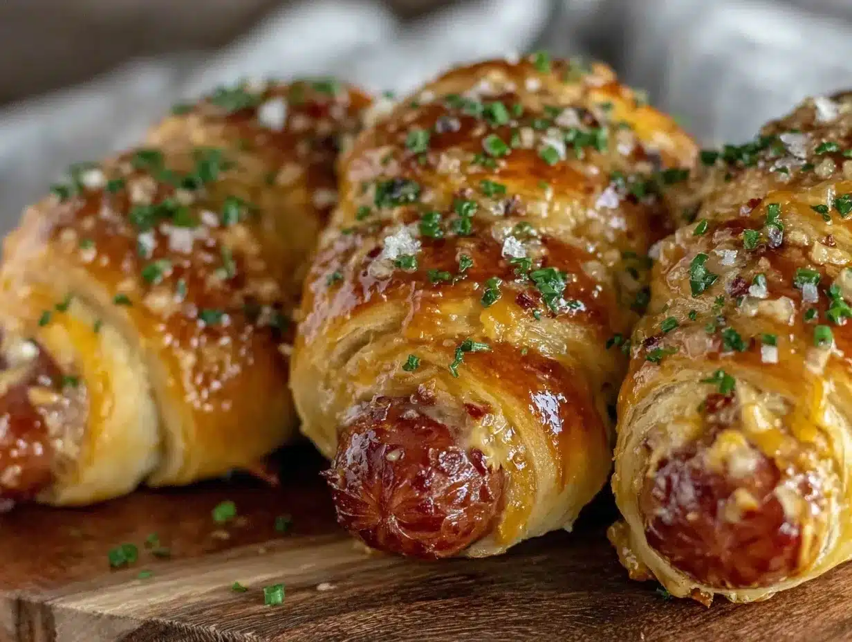 firecracker hot dogs wrapped in crescent rolls preparation steps