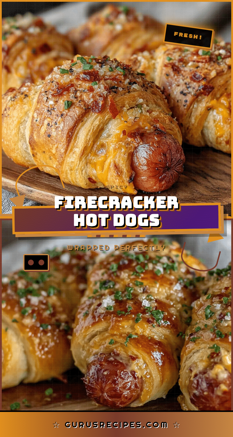firecracker hot dogs wrapped in crescent rolls recipe