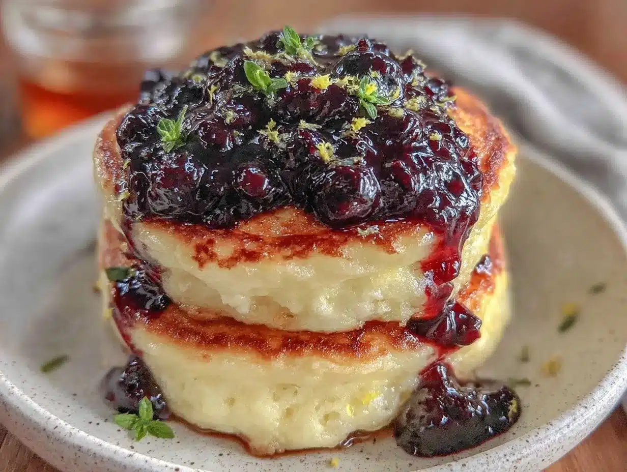 fluffy lemon ricotta pancakes preparation steps