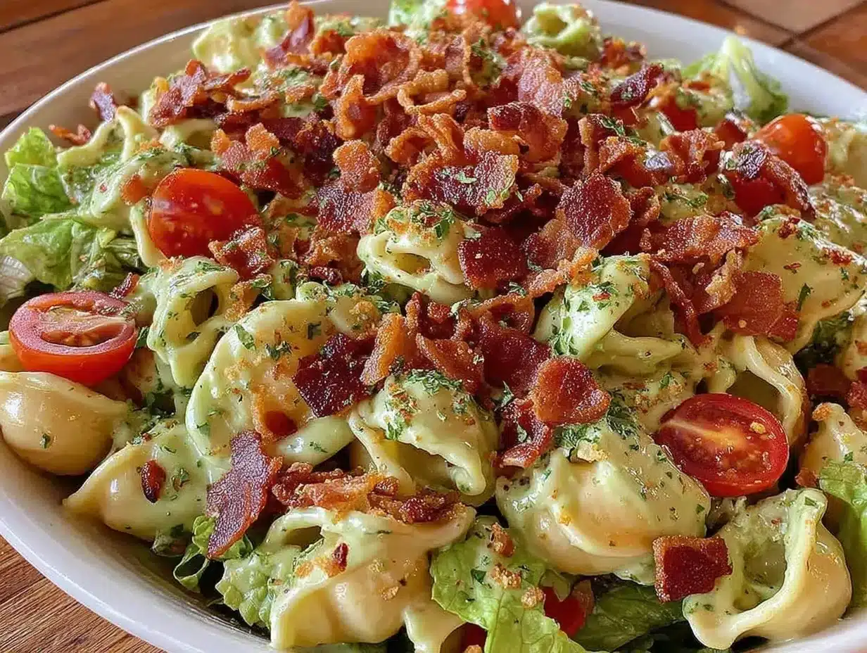 Fresh BLT Pasta Salad preparation steps