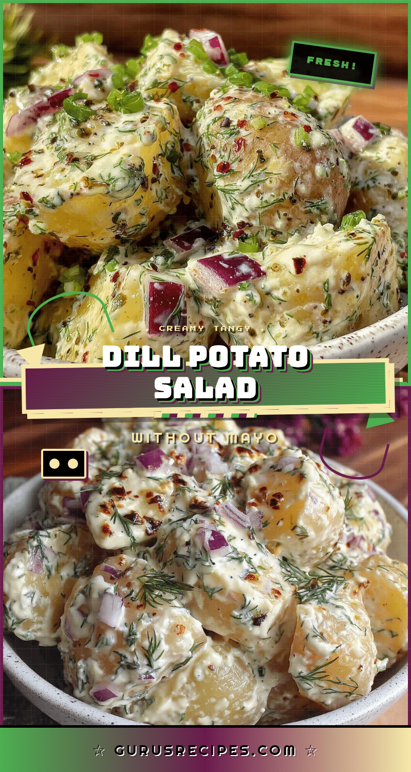 fresh creamy dill potato salad without mayo recipe