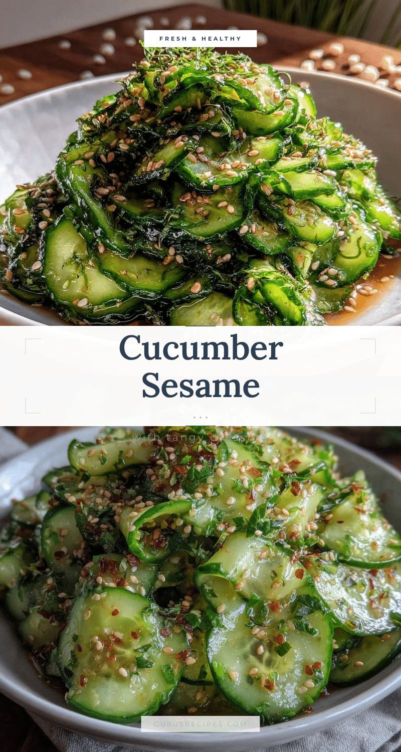 fresh cucumber sesame salad recipe