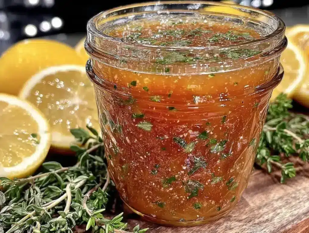 fresh lemon herb vinaigrette dressing - featured image