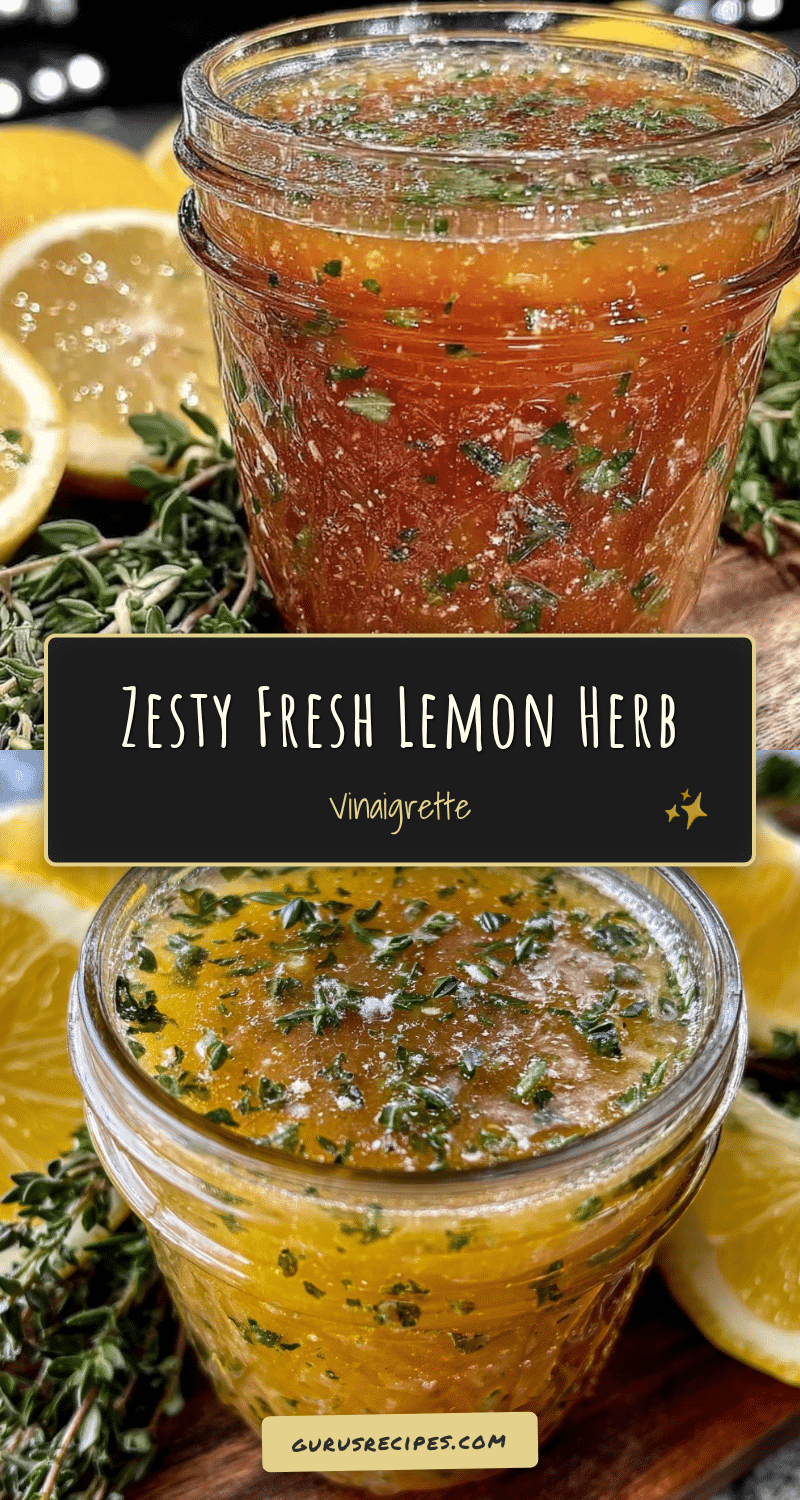fresh lemon herb vinaigrette dressing recipe
