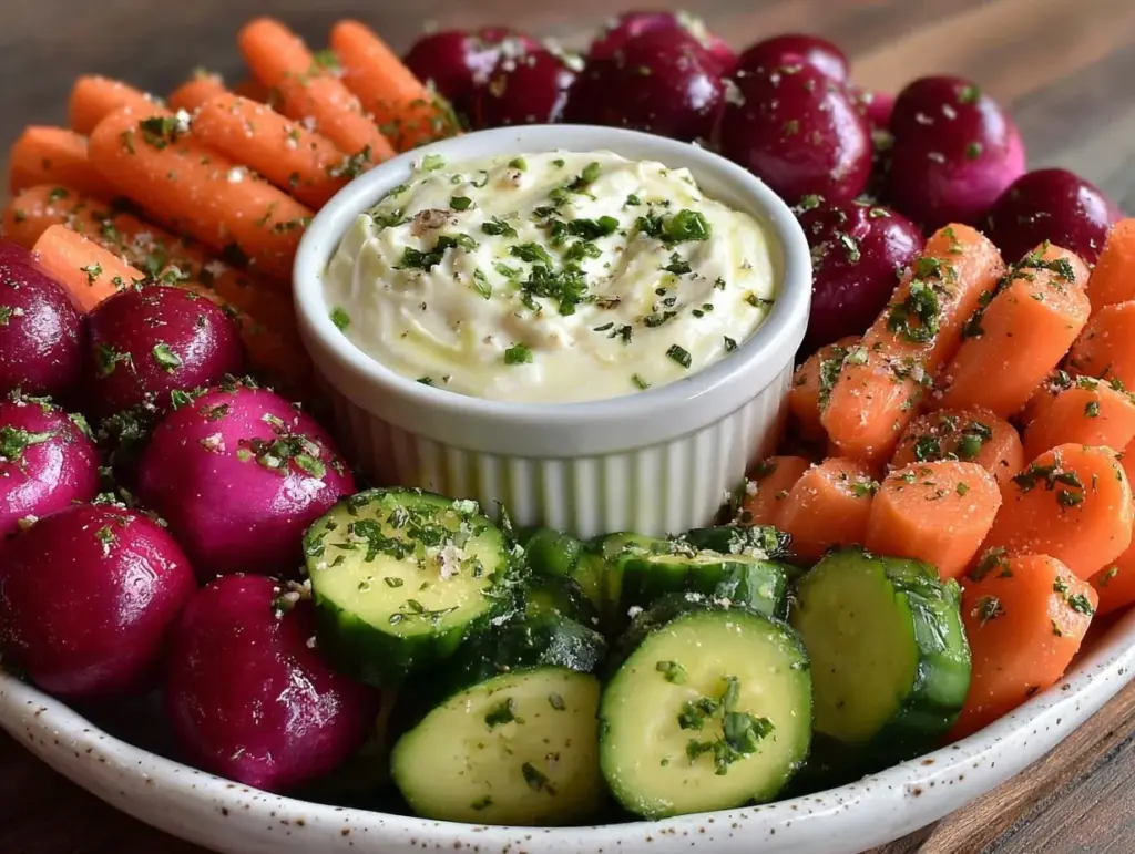 fresh veggie tray flower garden - featured image