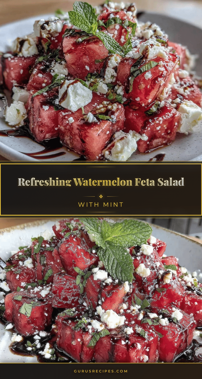 fresh watermelon feta salad recipe