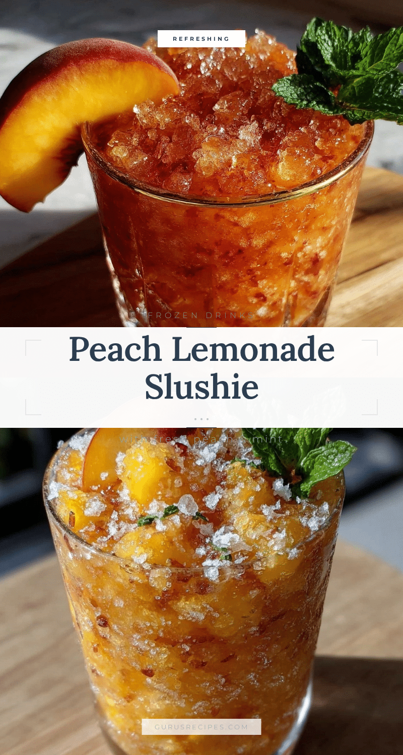 frozen peach lemonade slushie recipe