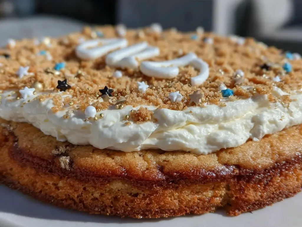 graduation cookie cake - featured image