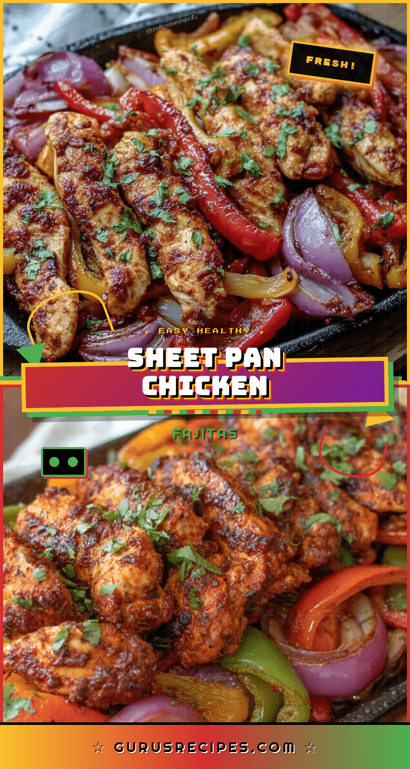 healthy gestational diabetes sheet pan chicken fajitas recipe