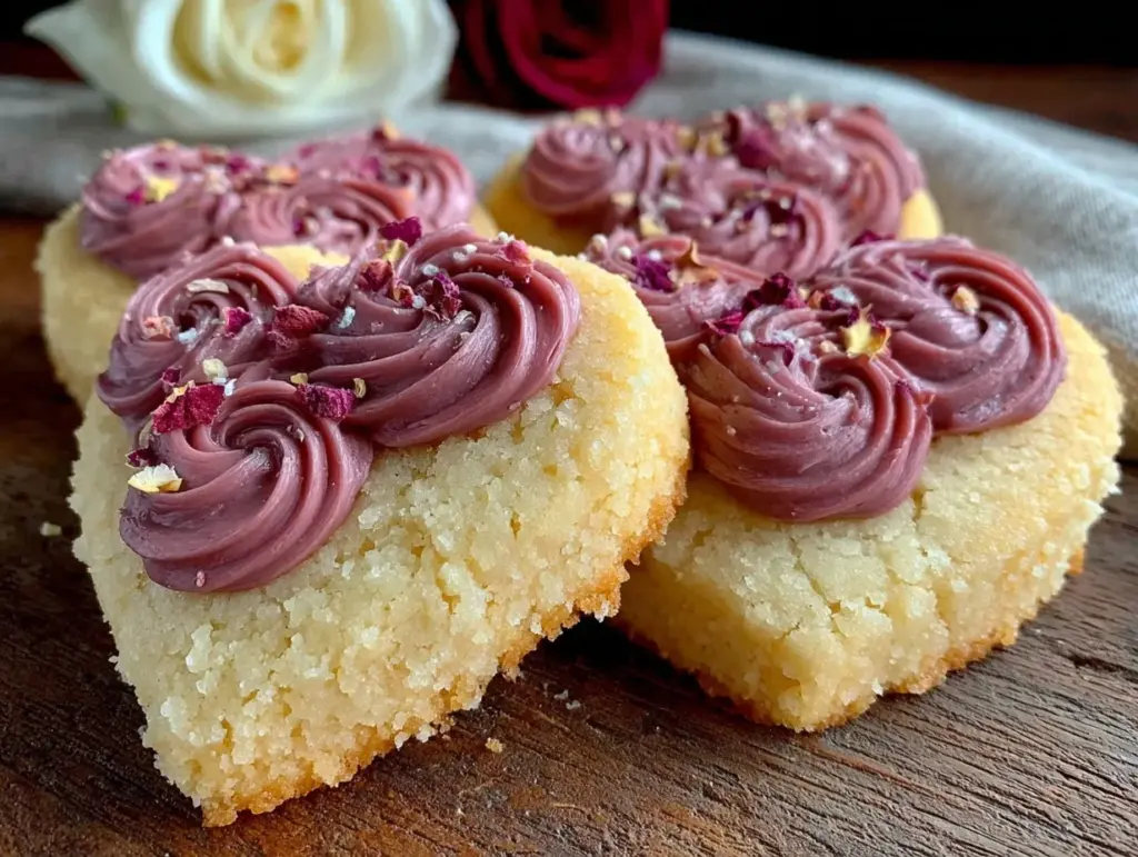 heart shaped shortbread cookies - featured image