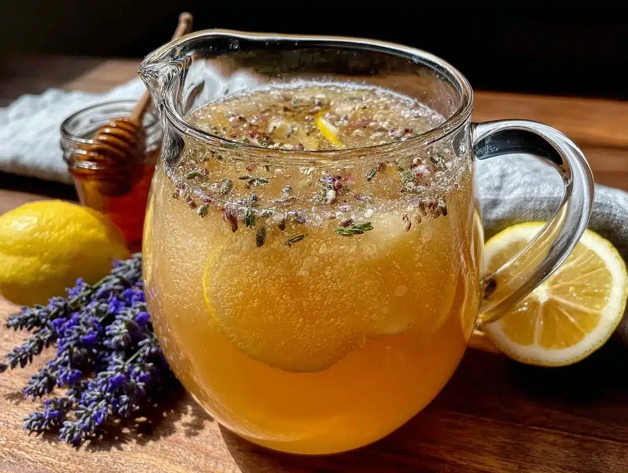lavender honey lemonade concentrate preparation steps