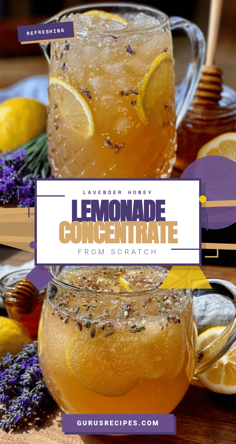 lavender honey lemonade concentrate recipe