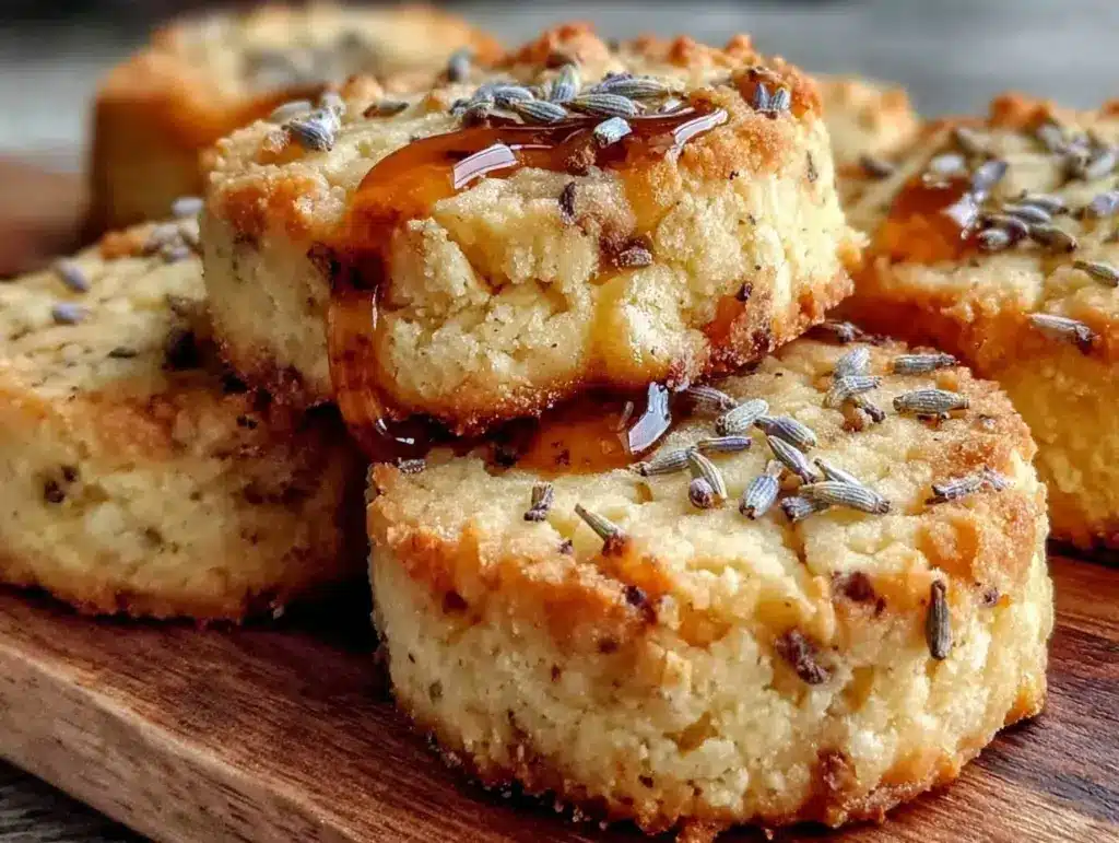 lavender honey shortbread cookies - featured image