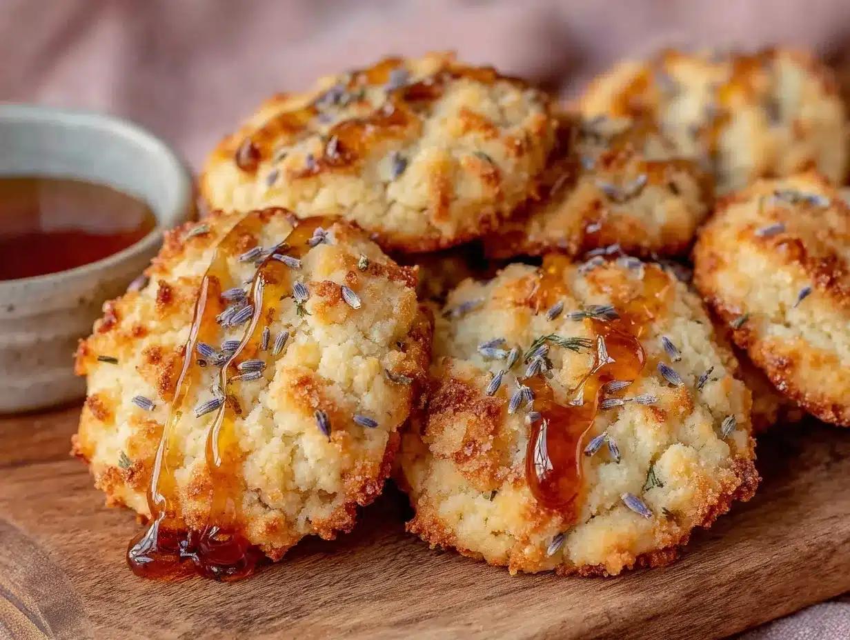 lavender honey shortbread cookies preparation steps