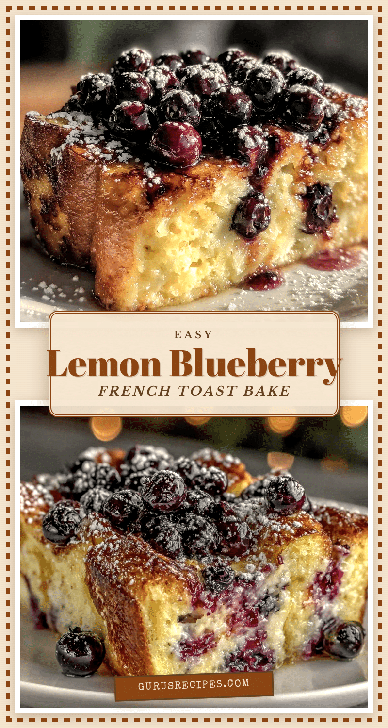 lemon blueberry french toast casserole recipe