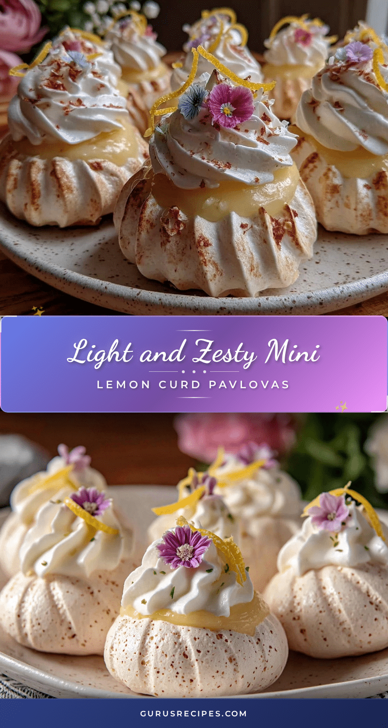 mini lemon curd pavlovas recipe