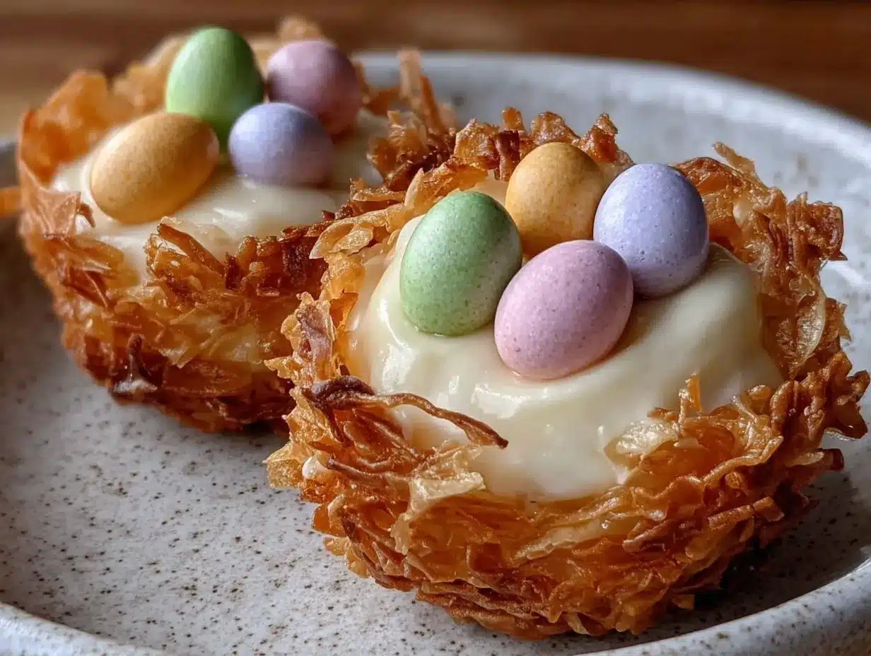 no bake lemon cheesecake nests preparation steps