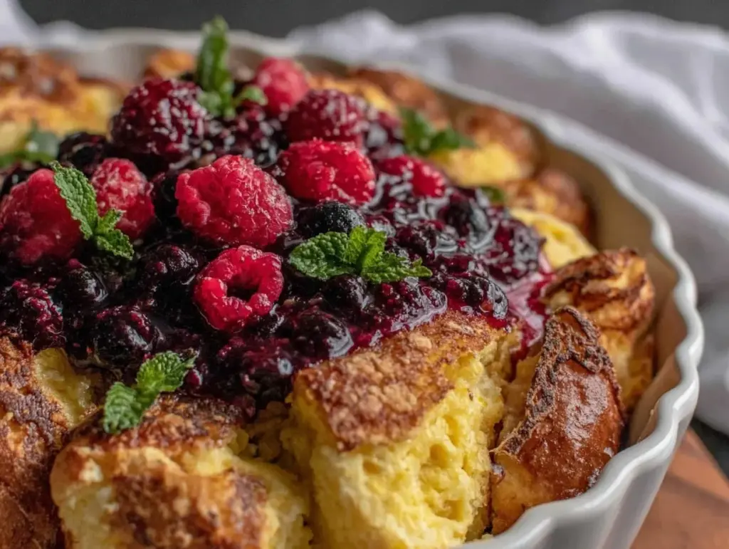 overnight french toast bake - featured image