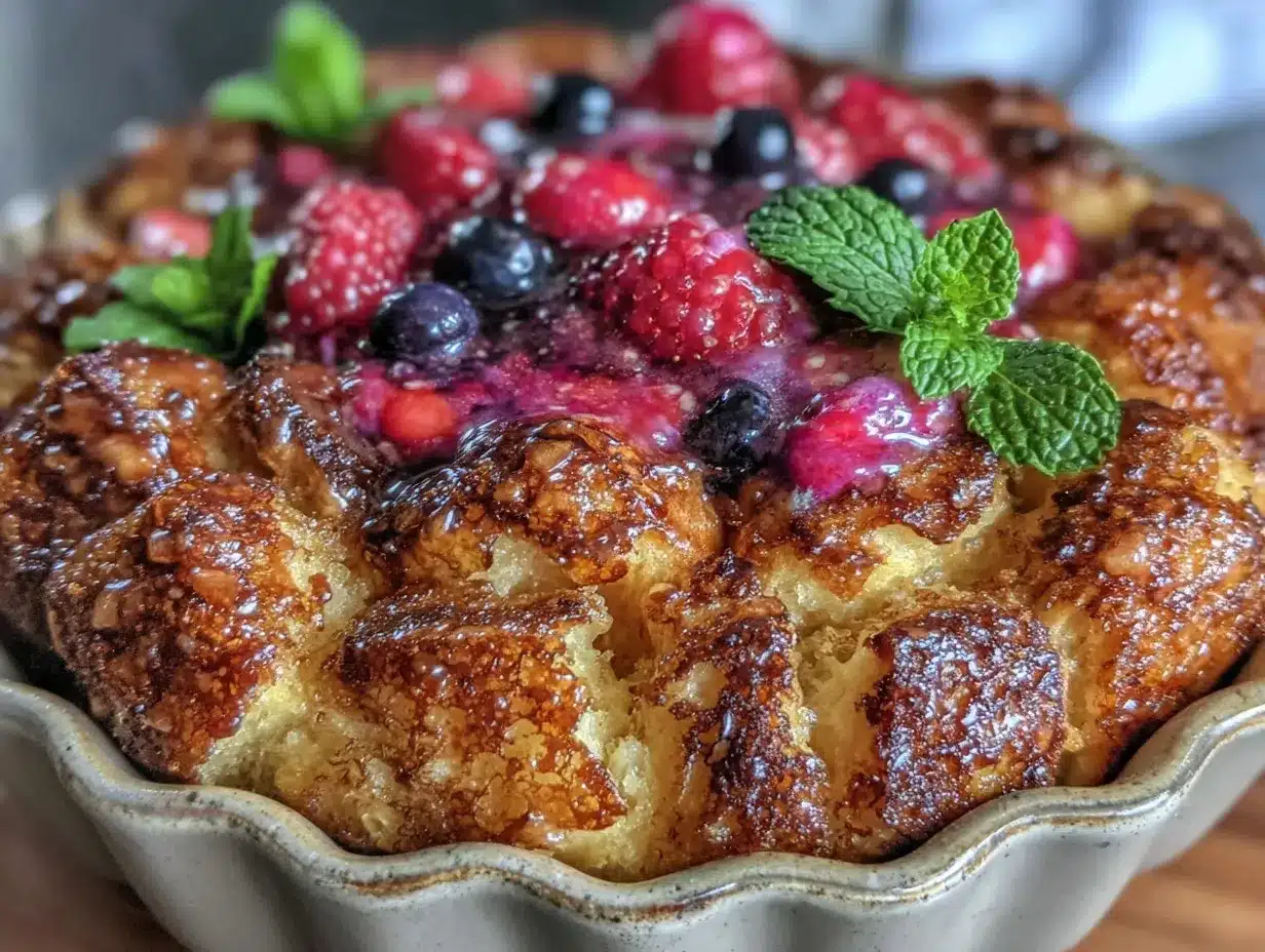 overnight french toast bake preparation steps