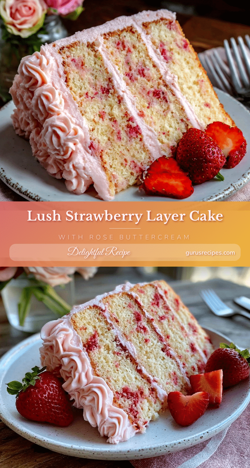 perfect strawberry layer cake recipe