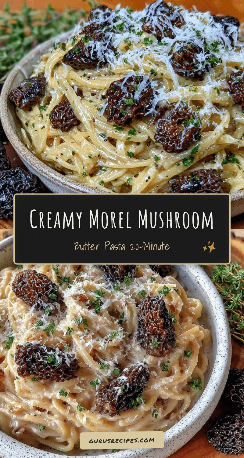 quick morel mushroom butter pasta recipe