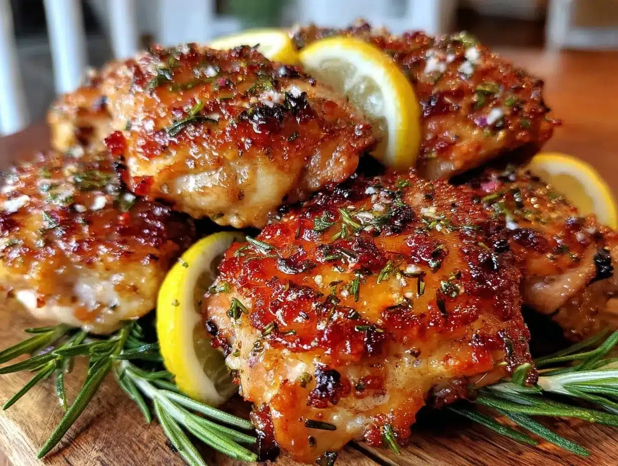 quick zesty lemon herb grilled chicken thighs preparation steps