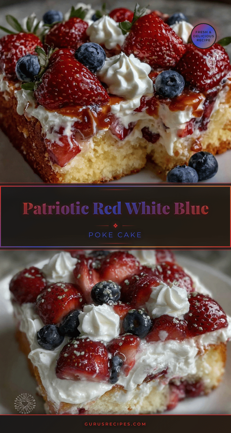 red white and blue poke cake recipe