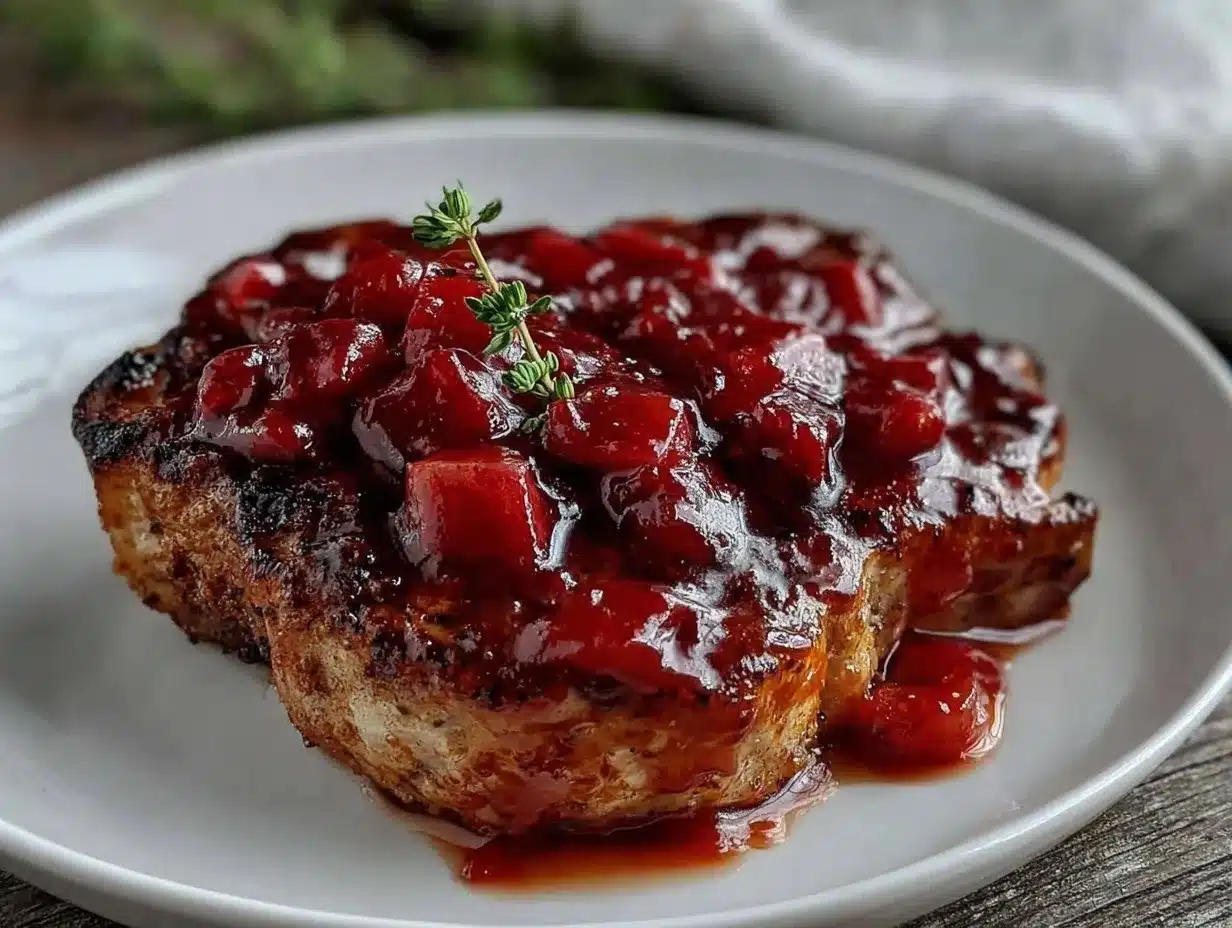 rhubarb sauce for pork preparation steps