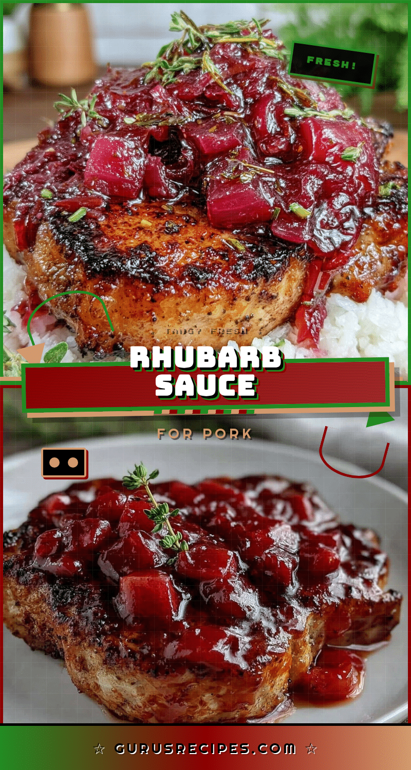 rhubarb sauce for pork recipe